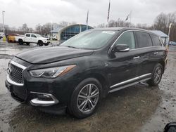 Salvage cars for sale at East Granby, CT auction: 2019 Infiniti QX60 Luxe