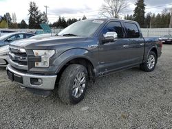 Salvage cars for sale at Graham, WA auction: 2015 Ford F150 Supercrew