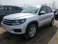 Salvage cars for sale at Elgin, IL auction: 2016 Volkswagen Tiguan S