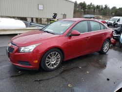 Salvage cars for sale at Exeter, RI auction: 2012 Chevrolet Cruze ECO