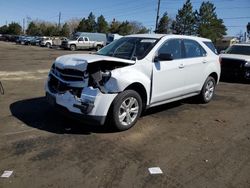 Salvage cars for sale from Copart Denver, CO: 2015 Chevrolet Equinox LS
