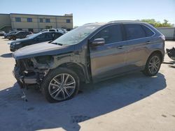 Salvage cars for sale at Wilmer, TX auction: 2019 Ford Edge Titanium
