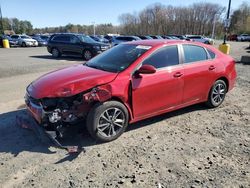 Salvage cars for sale at East Granby, CT auction: 2022 KIA Forte FE