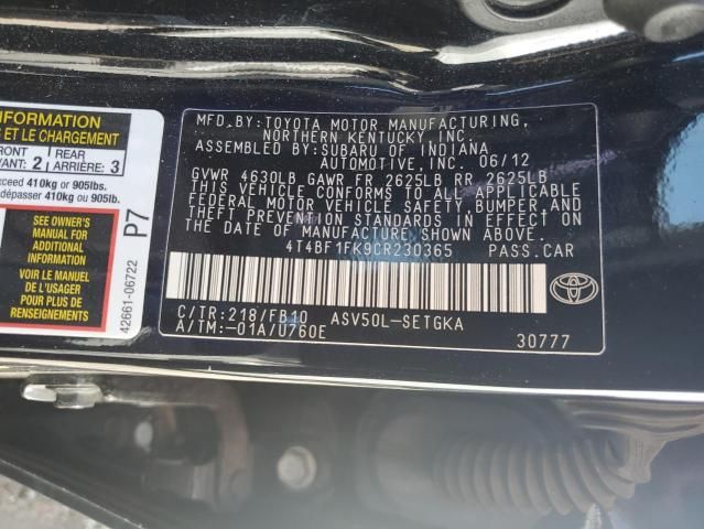 2012 Toyota Camry Base