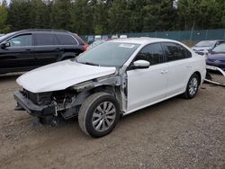 Salvage cars for sale from Copart Graham, WA: 2014 Volkswagen Passat S