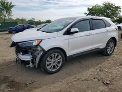 Salvage cars for sale at Baltimore, MD auction: 2019 Ford Edge Titanium