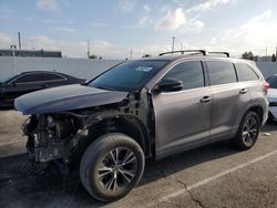 Salvage cars for sale from Copart Van Nuys, CA: 2019 Toyota Highlander LE