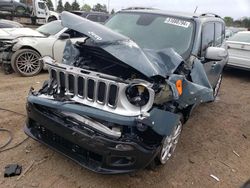 Salvage cars for sale at Elgin, IL auction: 2017 Jeep Renegade Limited