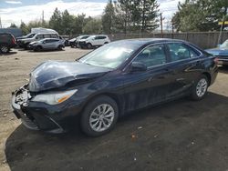 Salvage cars for sale at Denver, CO auction: 2016 Toyota Camry LE