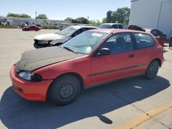 Salvage cars for sale at Sacramento, CA auction: 1995 Honda Civic DX