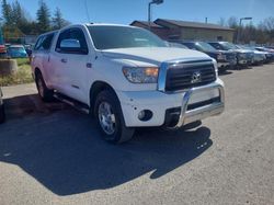 Salvage cars for sale from Copart Bowmanville, ON: 2011 Toyota Tundra Double Cab SR5