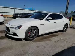 Salvage cars for sale at auction: 2017 Maserati Ghibli S