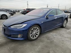 Salvage cars for sale at Sun Valley, CA auction: 2018 Tesla Model S