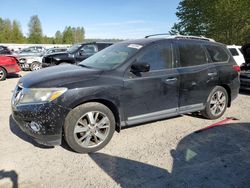 Salvage cars for sale from Copart Arlington, WA: 2015 Nissan Pathfinder S