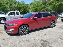 Salvage cars for sale at Austell, GA auction: 2021 Chevrolet Malibu RS