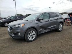 Salvage cars for sale at East Granby, CT auction: 2022 Ford Edge Titanium