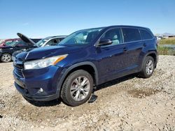 Salvage cars for sale at Magna, UT auction: 2015 Toyota Highlander LE