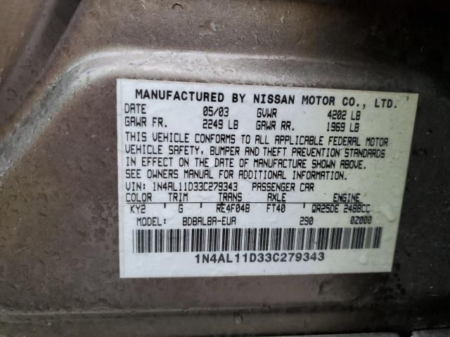 2003 Nissan Altima Base