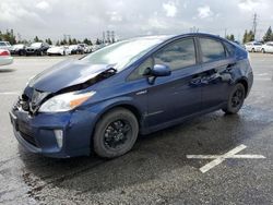 Salvage cars for sale at Rancho Cucamonga, CA auction: 2012 Toyota Prius