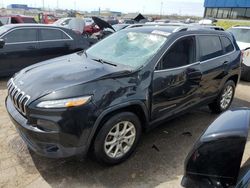 Salvage cars for sale from Copart Woodhaven, MI: 2016 Jeep Cherokee Latitude