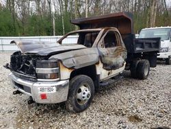 Salvage trucks for sale at West Warren, MA auction: 2015 Chevrolet Silverado K3500