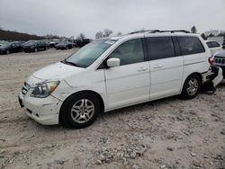 Salvage cars for sale from Copart West Warren, MA: 2007 Honda Odyssey EXL
