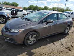 Vehiculos salvage en venta de Copart Columbus, OH: 2015 Honda Civic LX