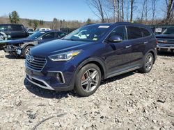 Salvage cars for sale from Copart Candia, NH: 2017 Hyundai Santa FE SE Ultimate