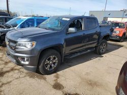 Salvage cars for sale from Copart Woodhaven, MI: 2015 Chevrolet Colorado Z71