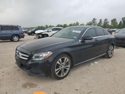 Salvage cars for sale from Copart Houston, TX: 2016 Mercedes-Benz C300