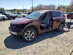 Salvage cars for sale at East Granby, CT auction: 2019 Honda CR-V EXL