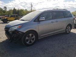 Salvage cars for sale from Copart York Haven, PA: 2018 Toyota Sienna LE
