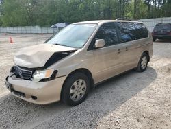 Vehiculos salvage en venta de Copart Knightdale, NC: 2002 Honda Odyssey EX