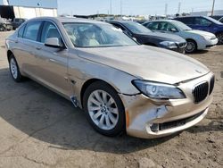 Salvage cars for sale from Copart Woodhaven, MI: 2011 BMW 750 LXI
