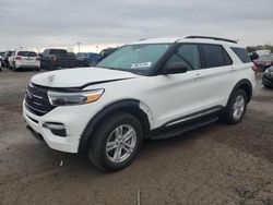 Salvage cars for sale at Indianapolis, IN auction: 2021 Ford Explorer XLT