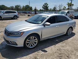 Salvage cars for sale from Copart Riverview, FL: 2016 Volkswagen Passat SEL