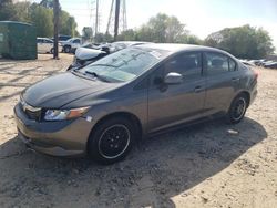 Honda salvage cars for sale: 2012 Honda Civic LX