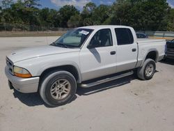 Salvage cars for sale from Copart Fort Pierce, FL: 2003 Dodge Dakota Quad SLT