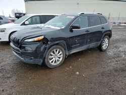 Salvage cars for sale from Copart Rocky View County, AB: 2015 Jeep Cherokee Limited