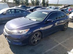 Salvage cars for sale from Copart Rancho Cucamonga, CA: 2017 Honda Accord Sport