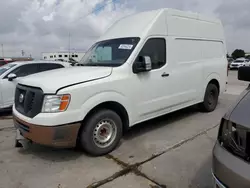 Salvage cars for sale from Copart Grand Prairie, TX: 2018 Nissan NV 2500 S