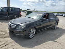 Salvage cars for sale at West Palm Beach, FL auction: 2013 Mercedes-Benz C 300 4matic