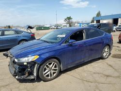 Salvage cars for sale at Woodhaven, MI auction: 2014 Ford Fusion SE