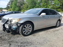 Salvage cars for sale at Knightdale, NC auction: 2007 Lexus LS 460L