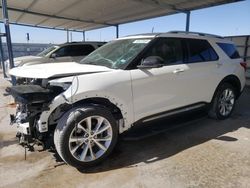 Salvage cars for sale at Anthony, TX auction: 2022 Ford Explorer Platinum