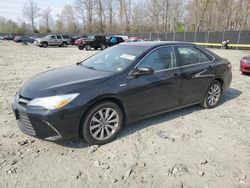 Salvage cars for sale at Waldorf, MD auction: 2017 Toyota Camry Hybrid