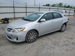 Salvage cars for sale at Lumberton, NC auction: 2012 Toyota Corolla Base