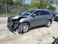 Salvage cars for sale at Cicero, IN auction: 2017 KIA Sorento LX