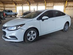 Chevrolet Cruze LS salvage cars for sale: 2018 Chevrolet Cruze LS