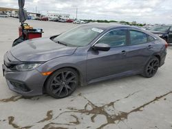 Salvage cars for sale at Grand Prairie, TX auction: 2020 Honda Civic Sport